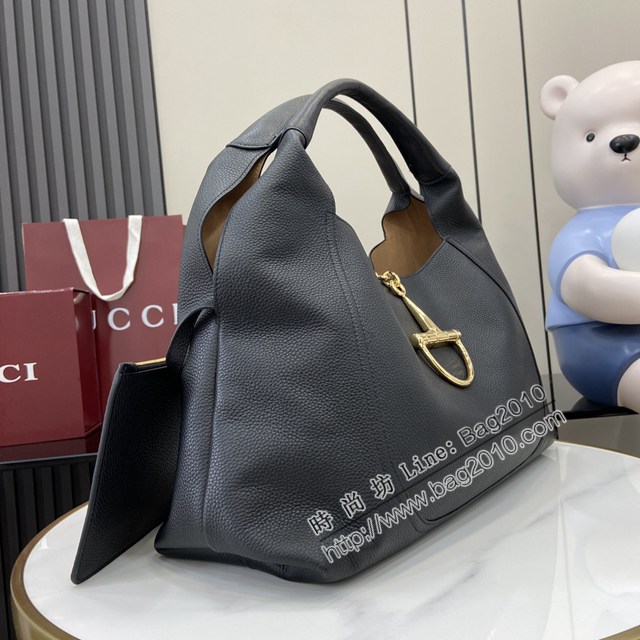 Gucci專櫃古馳最新款Softbit系列肩背包超大半馬銜扣休閒女包 jh2863型號：837466